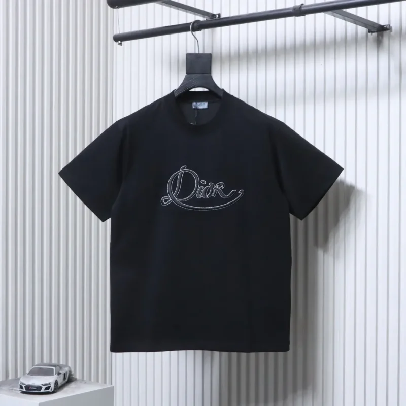 Silver Embroidered Logo T-Shirt