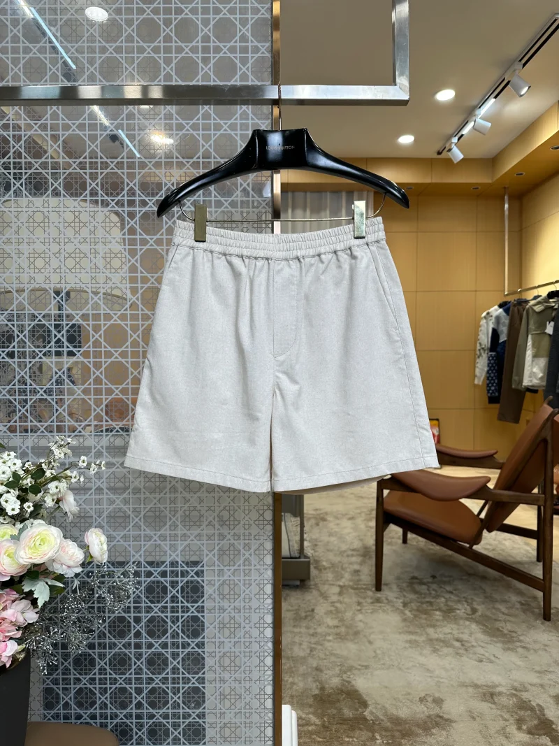 Elastic Waist Casual Shorts with Triangle Logo