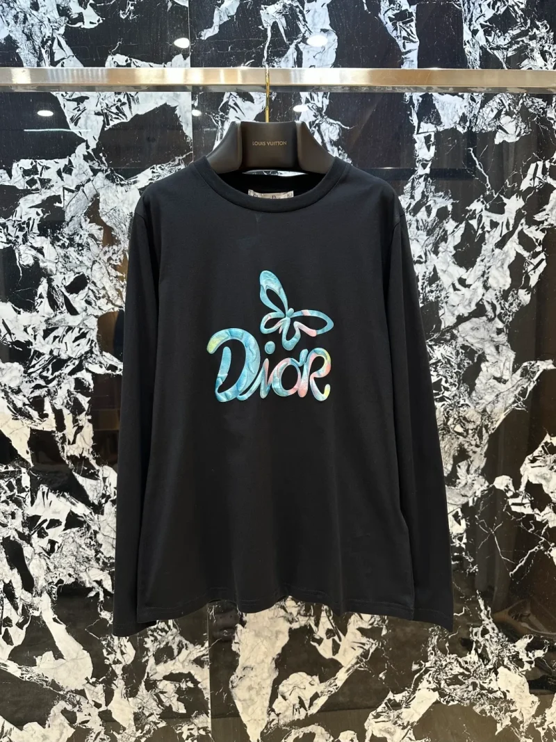 Fantasy Butterfly Print Long-Sleeve T-Shirt