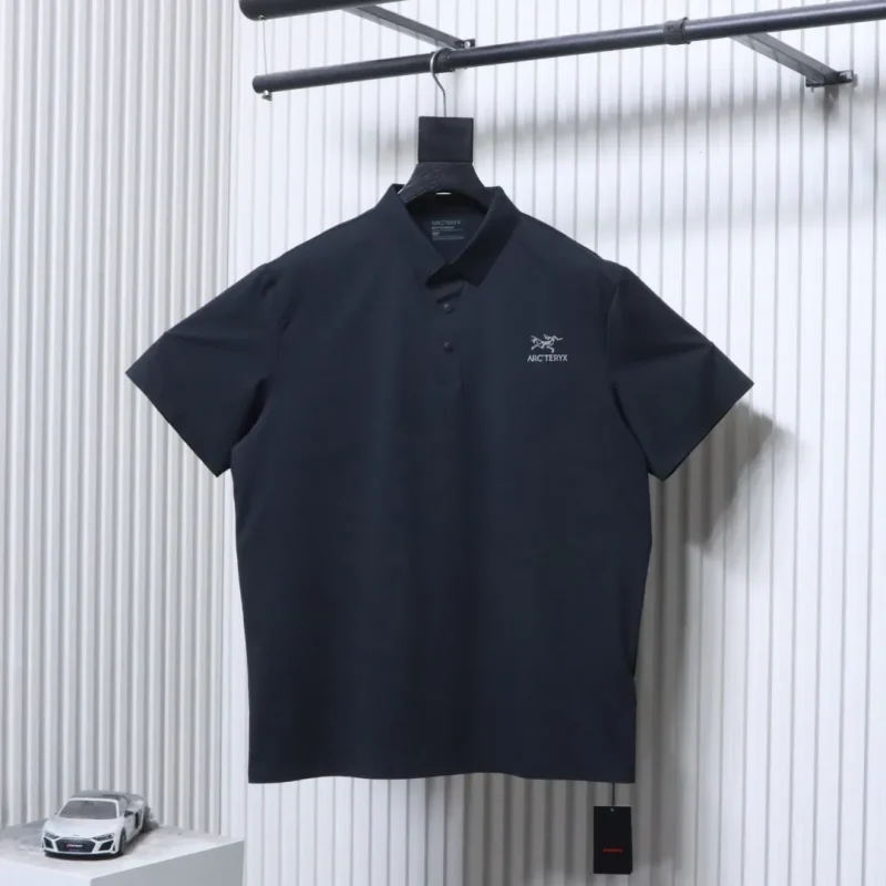Ice Silk Quick-Dry Half-Zip Polo T-Shirt