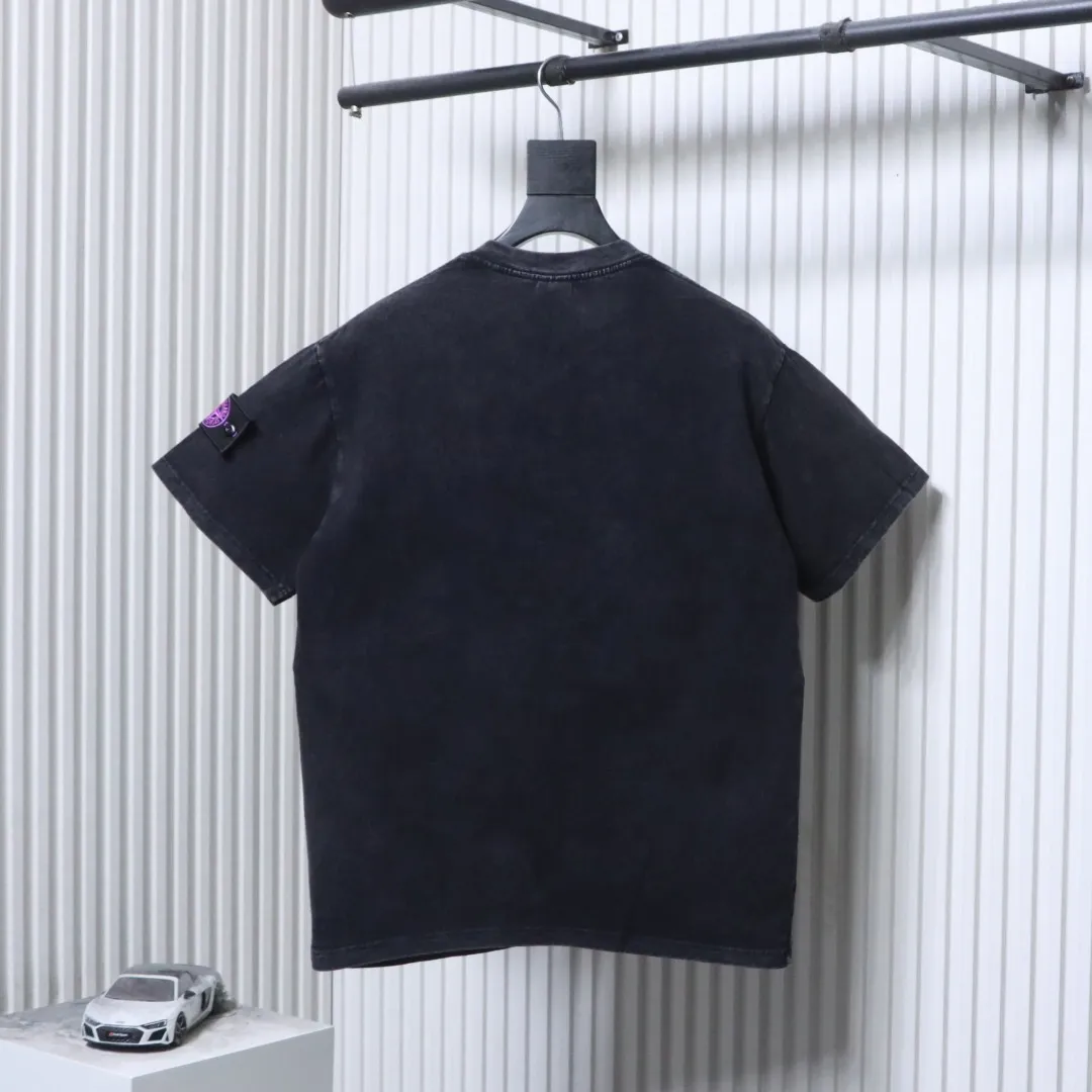 Logo Washed Short-Sleeve T-Shirt - Back
