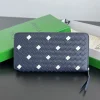New BV finely woven wallet (blue and white) – Dimensions: 19x10x2
