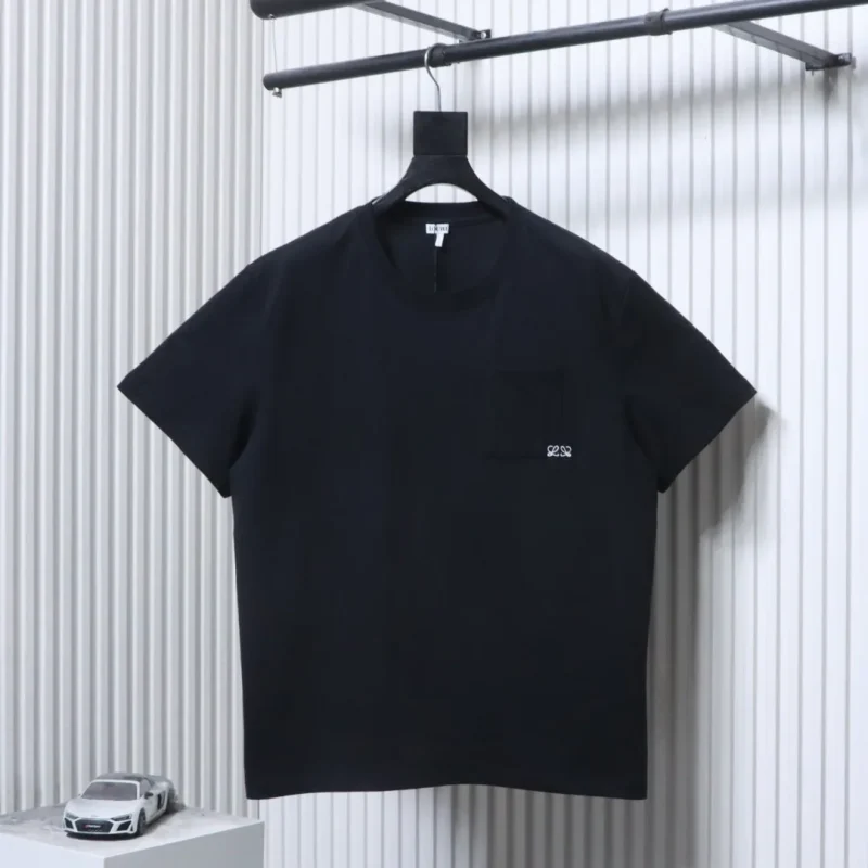Pocket Embroidered Logo Short Sleeve T-Shirt