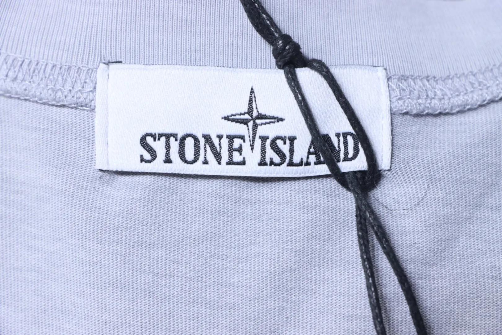 S-Island Embroidered Washed T-Shirt - Brand Tag