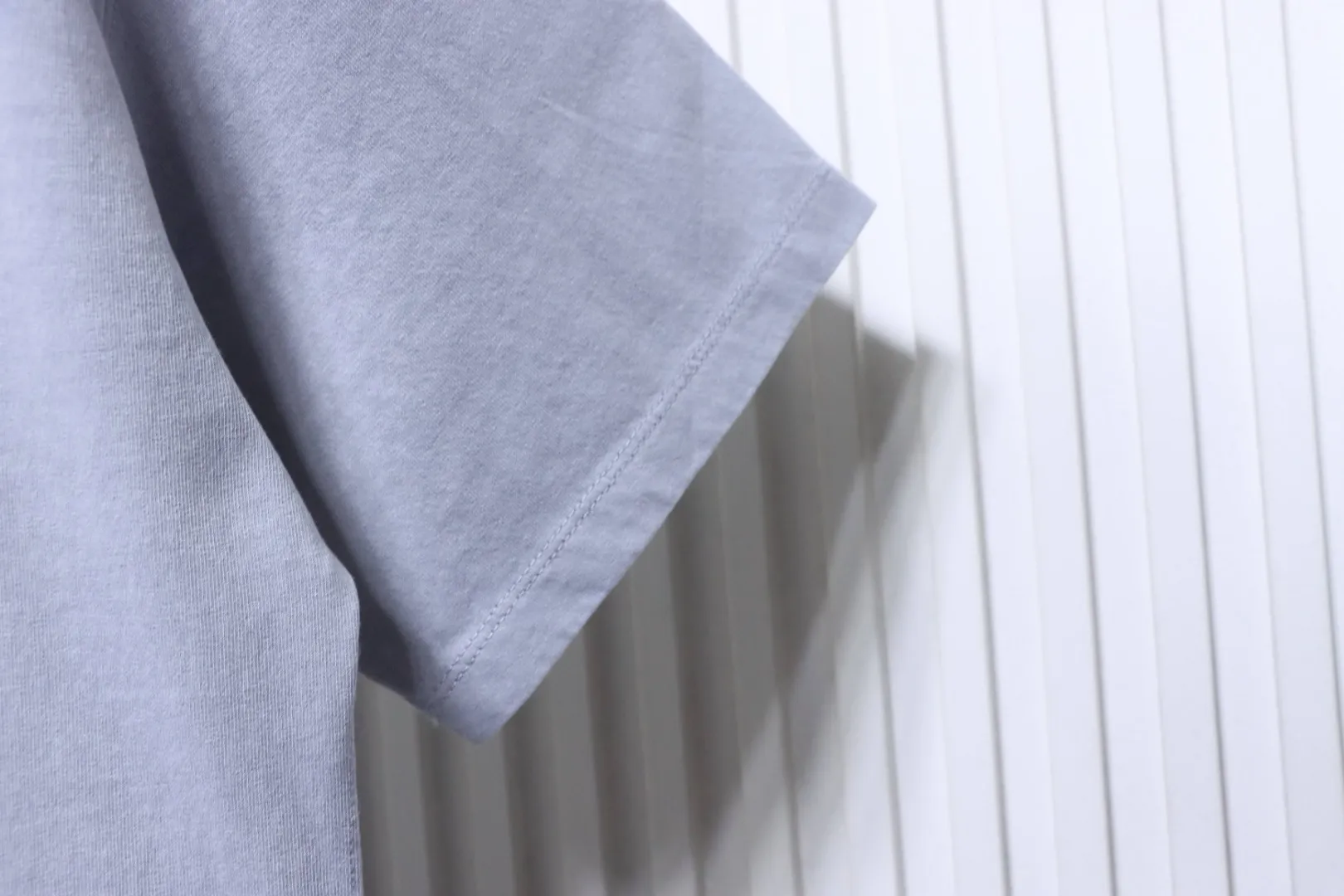 S-Island Embroidered Washed T-Shirt - Left Sleeve