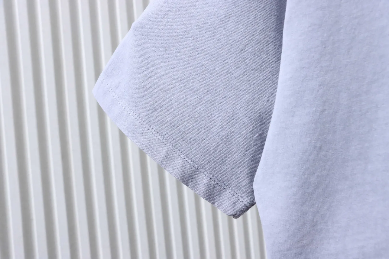 S-Island Embroidered Washed T-Shirt - Right Sleeve