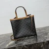 SQUARE CABAS Small Logo Print Handbag Dimensions: (26 x 23 x 8.5 cm)