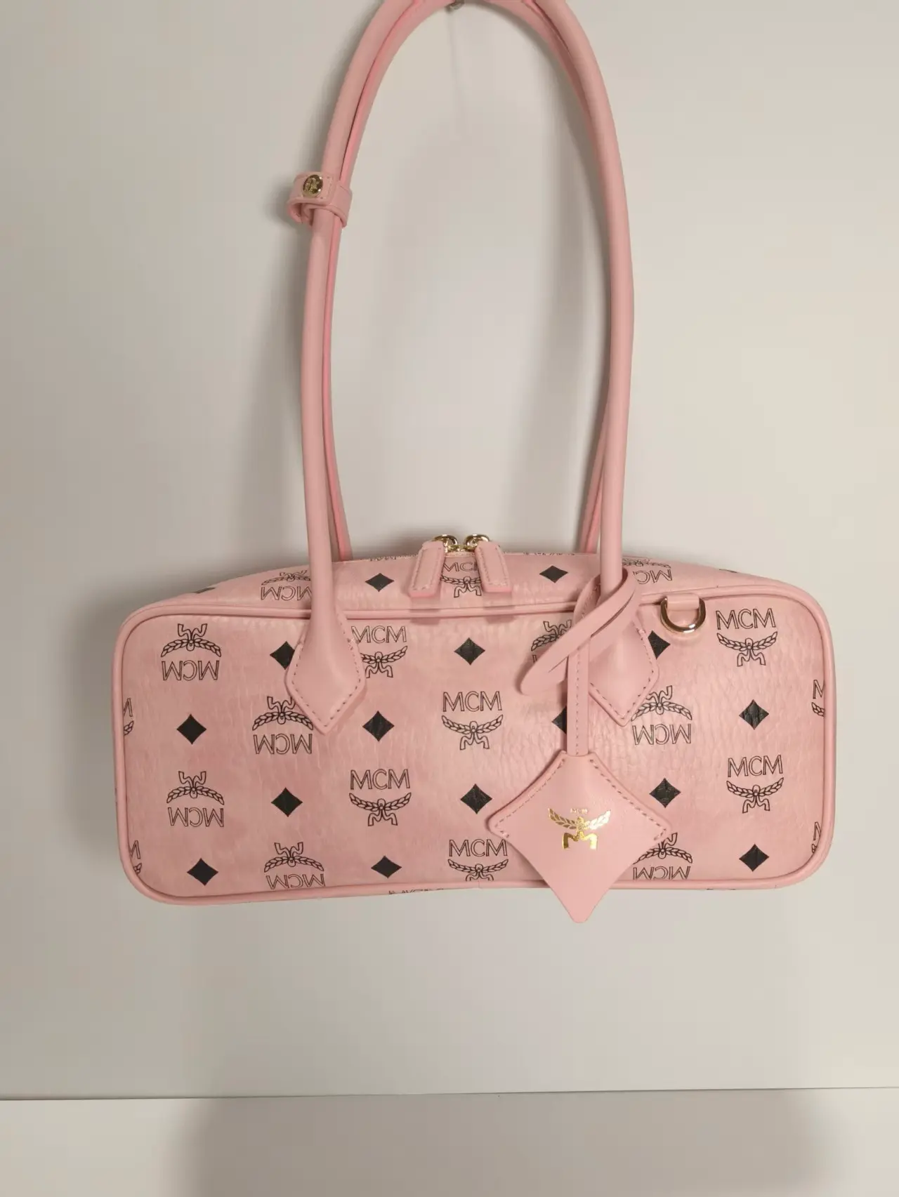 Small pink sausage bag, size: 27*12cm1