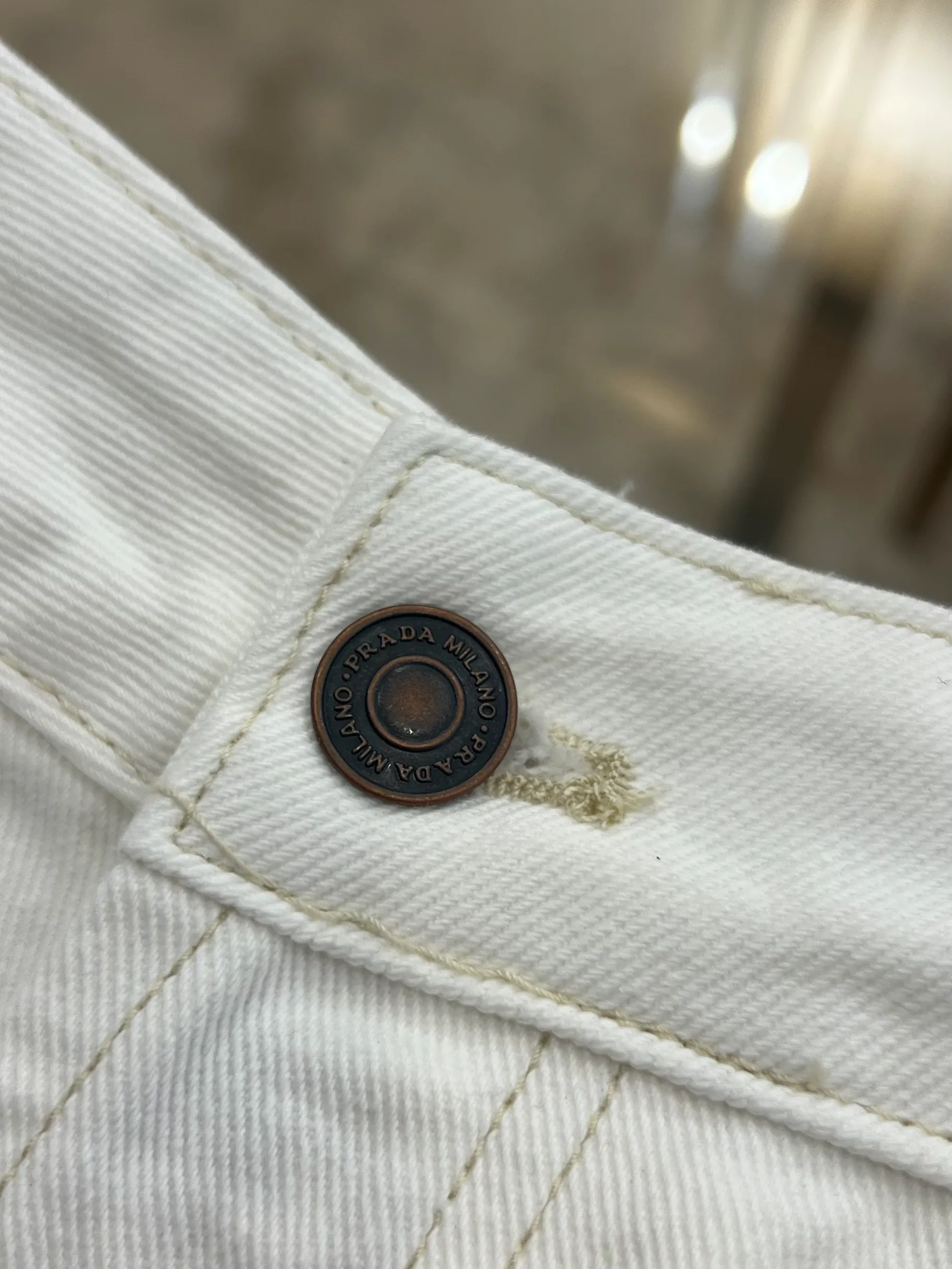 Straight-Leg Denim Jeans - Button