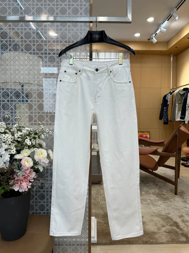 Straight-Leg Denim Jeans