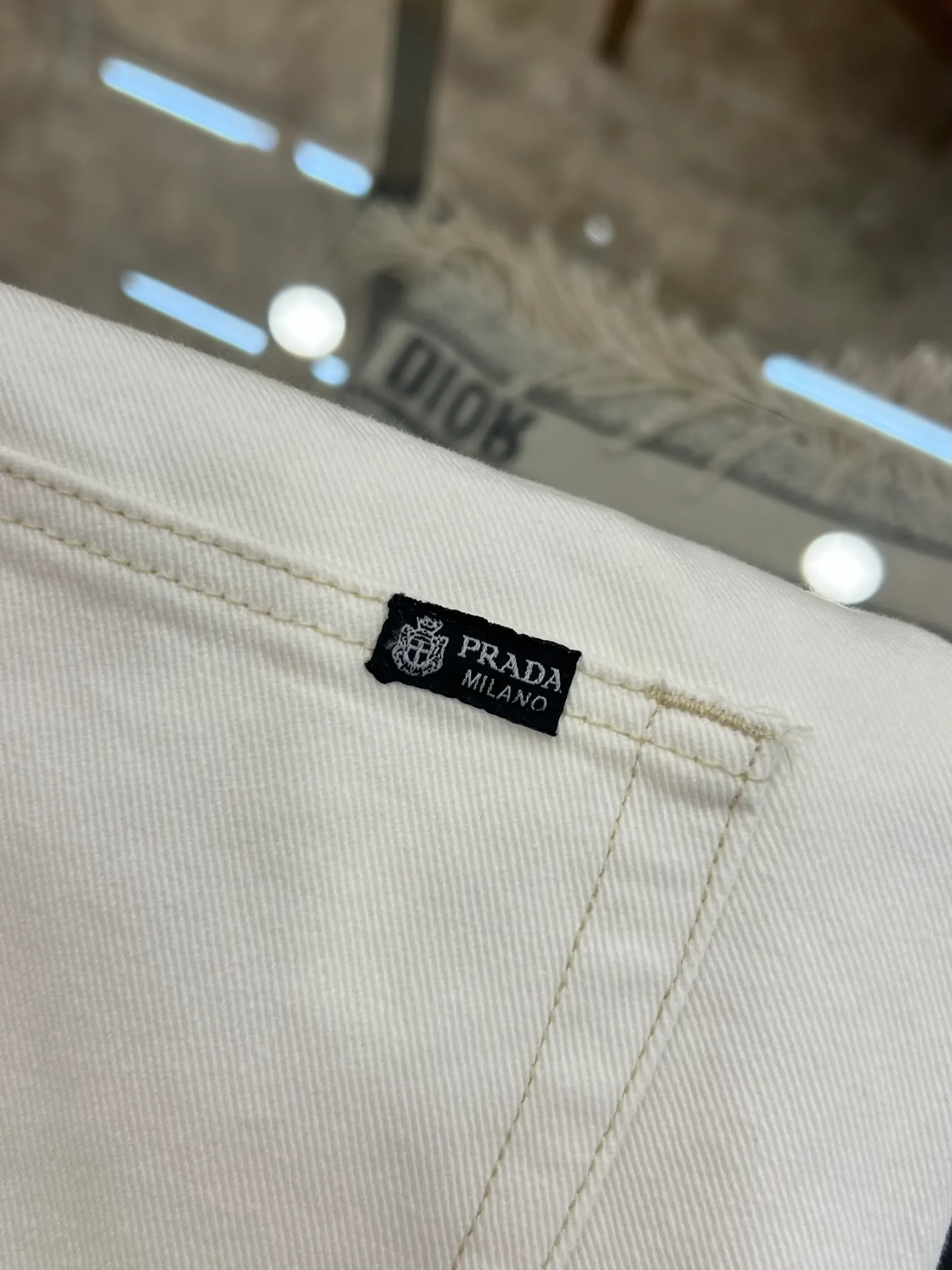 Straight-Leg Denim Jeans - Waist Brand Label