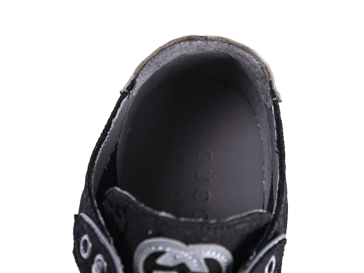 Stretch Low-top Sneakers Black - Mouth Detail