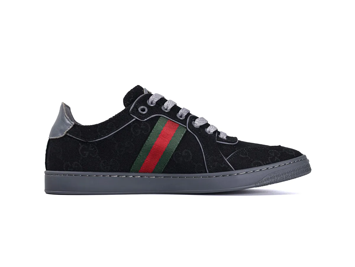 Stretch Low-top Sneakers Black - Right Side View