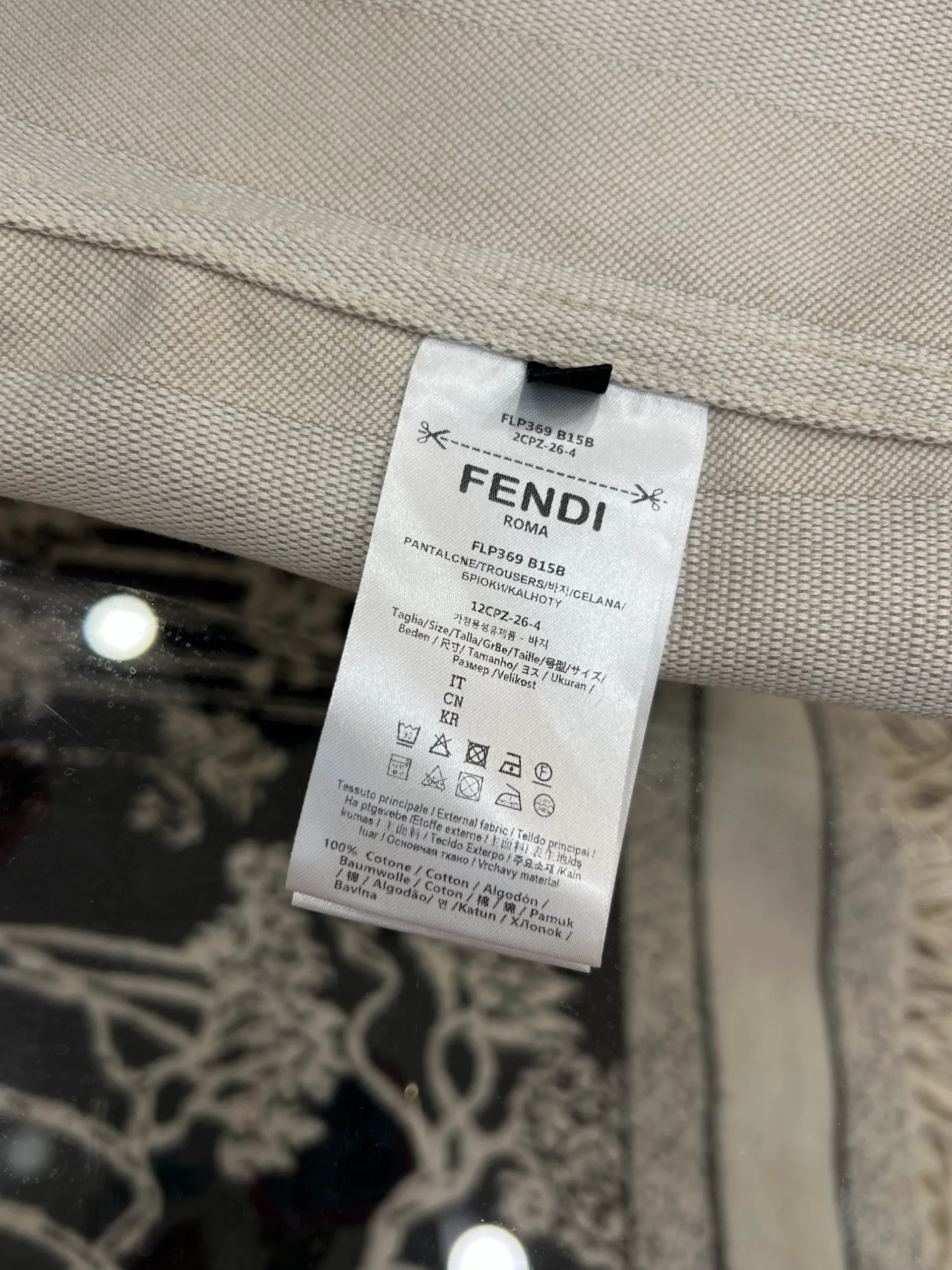 Striped Button-Down Work Jacket with Leather Label - Label