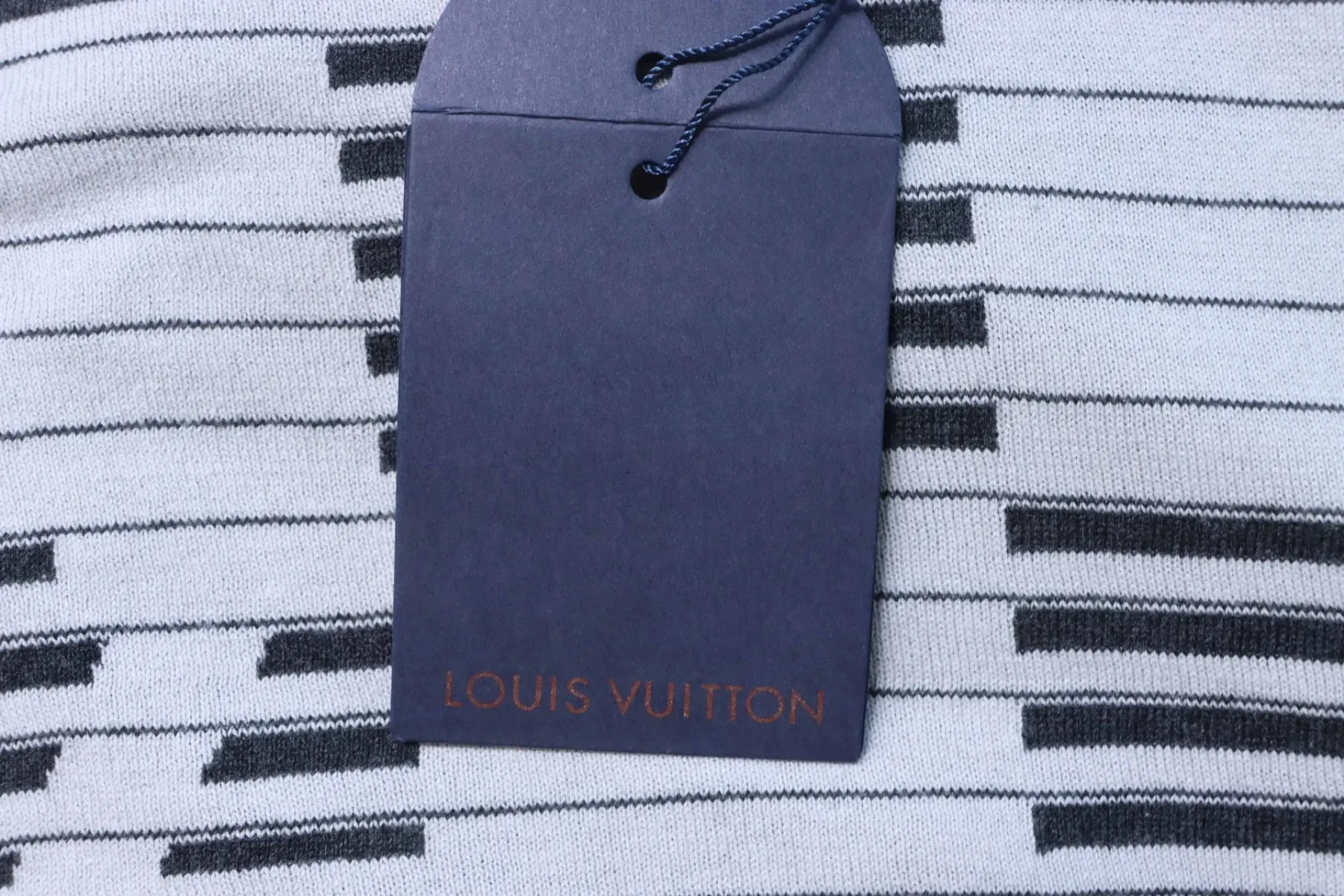Striped Monogram Jacquard Knit Short Sleeve T-Shirt - Hangtag