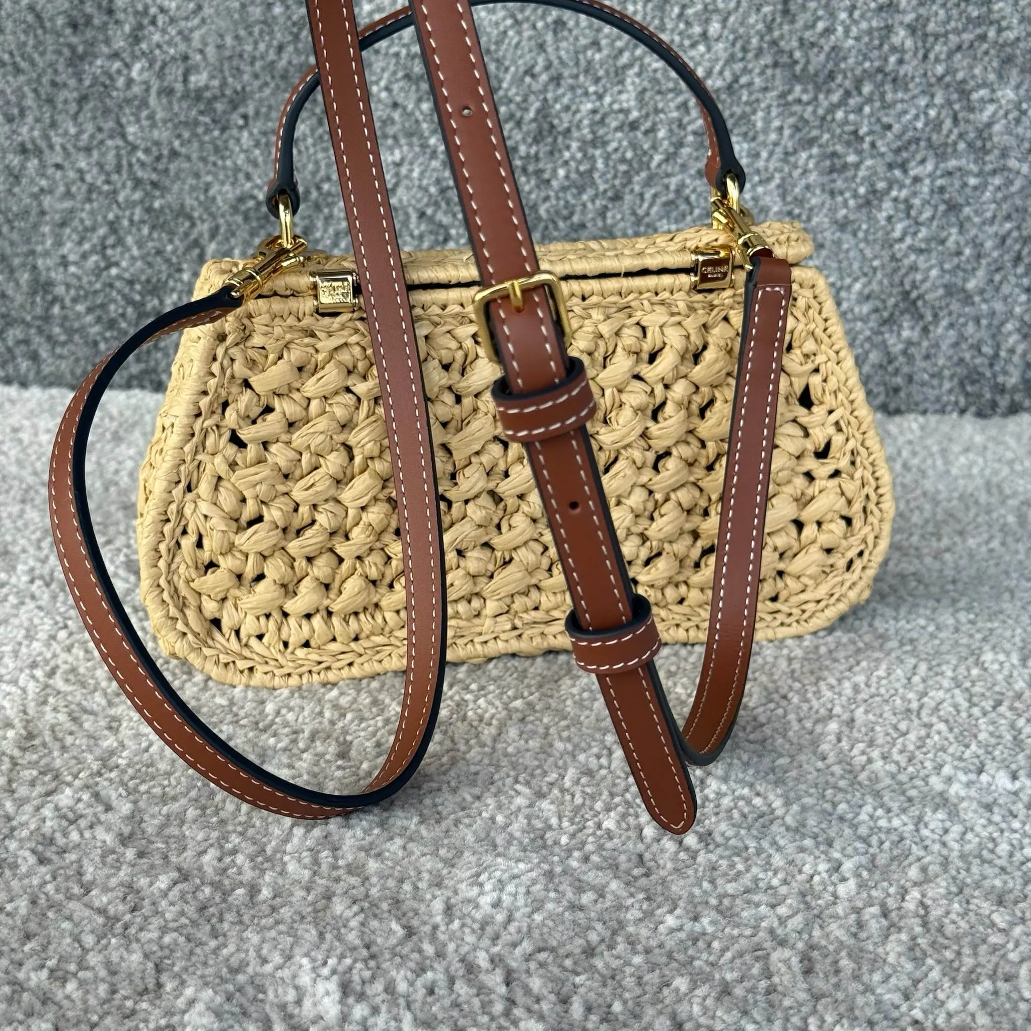 TEEN LOLA Woven Handbag 20x11.5x5cm with 57cm Extended Strap9