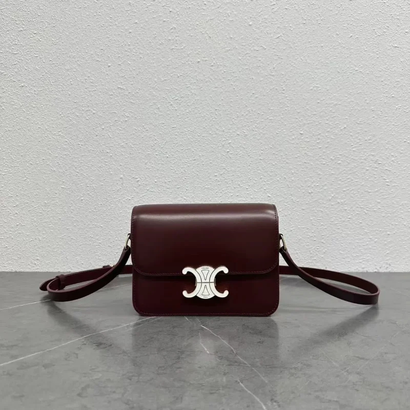 TEEN TRIOMPHE Enamel Arc de Triomphe Handbag (Red)