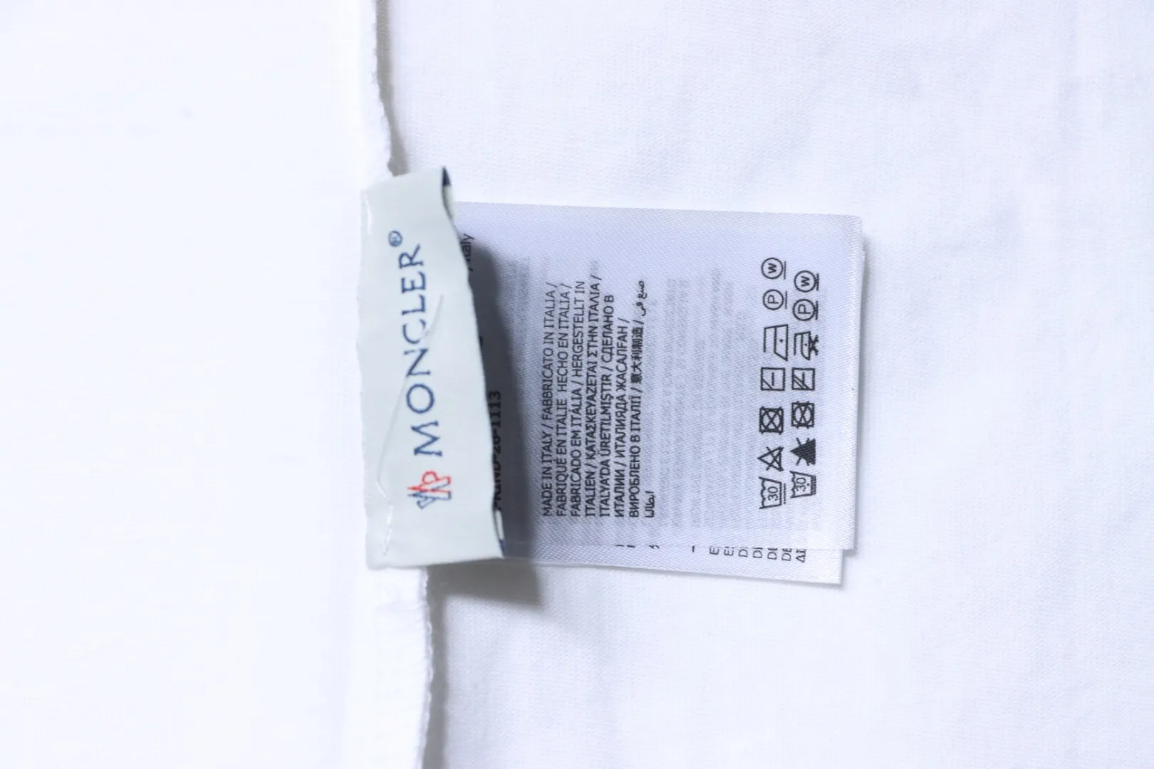 Year of the Horse Embroidered Logo Crew Neck T-Shirt - Care Label