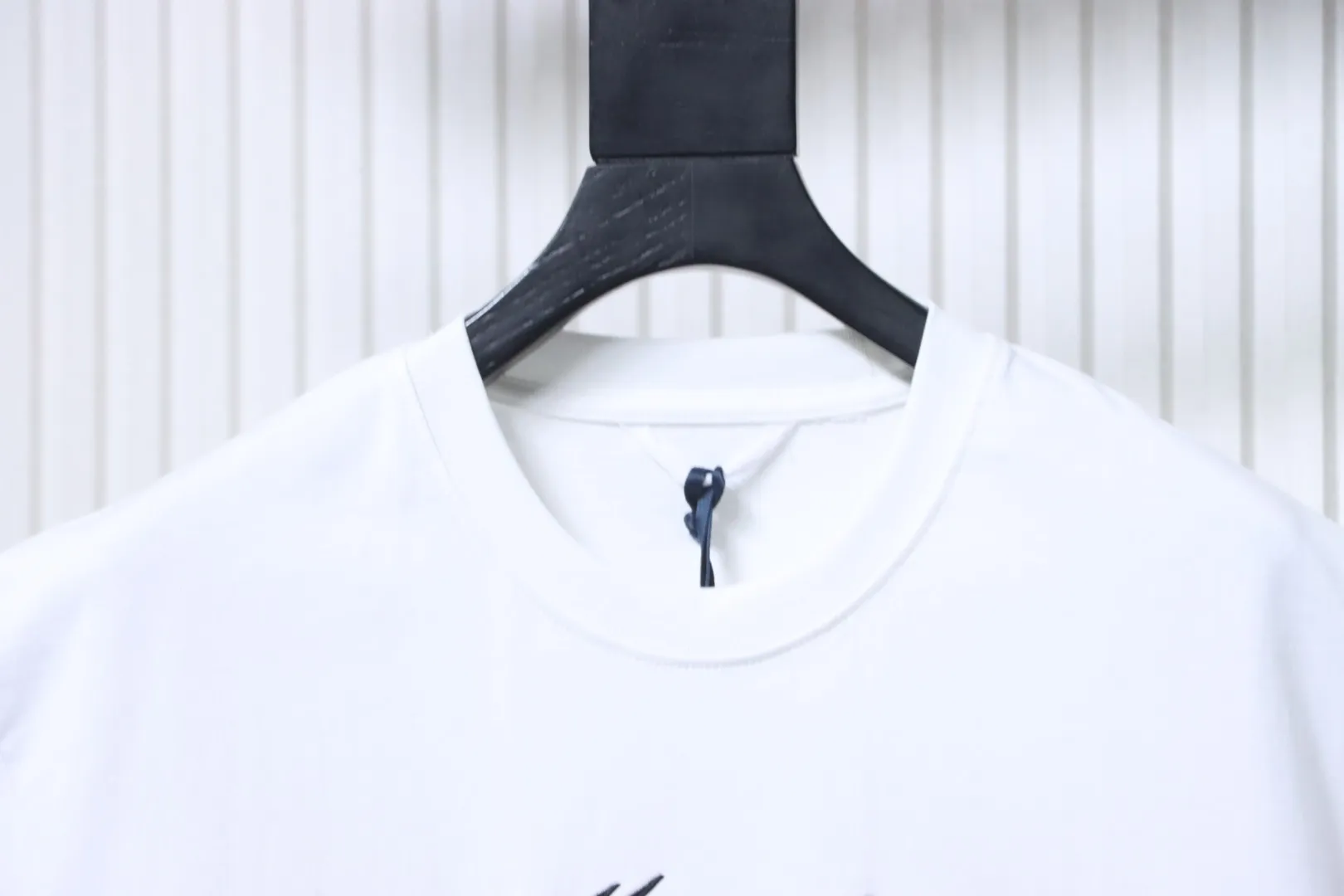 Year of the Horse Embroidered Logo Crew Neck T-Shirt - Collar